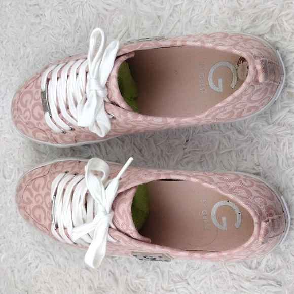 G by Guess Tannur Pink Fabric Upper Round Toe Low Top Lace Up Sneaker Shoe - Picture 5 of 16